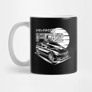 Civic FD2 Type R - White Print Mug